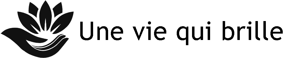Une vie qui brille logo - black